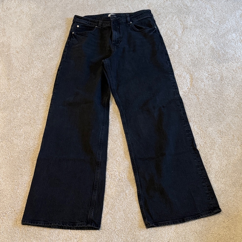 H&M Black Wide Leg Jeans